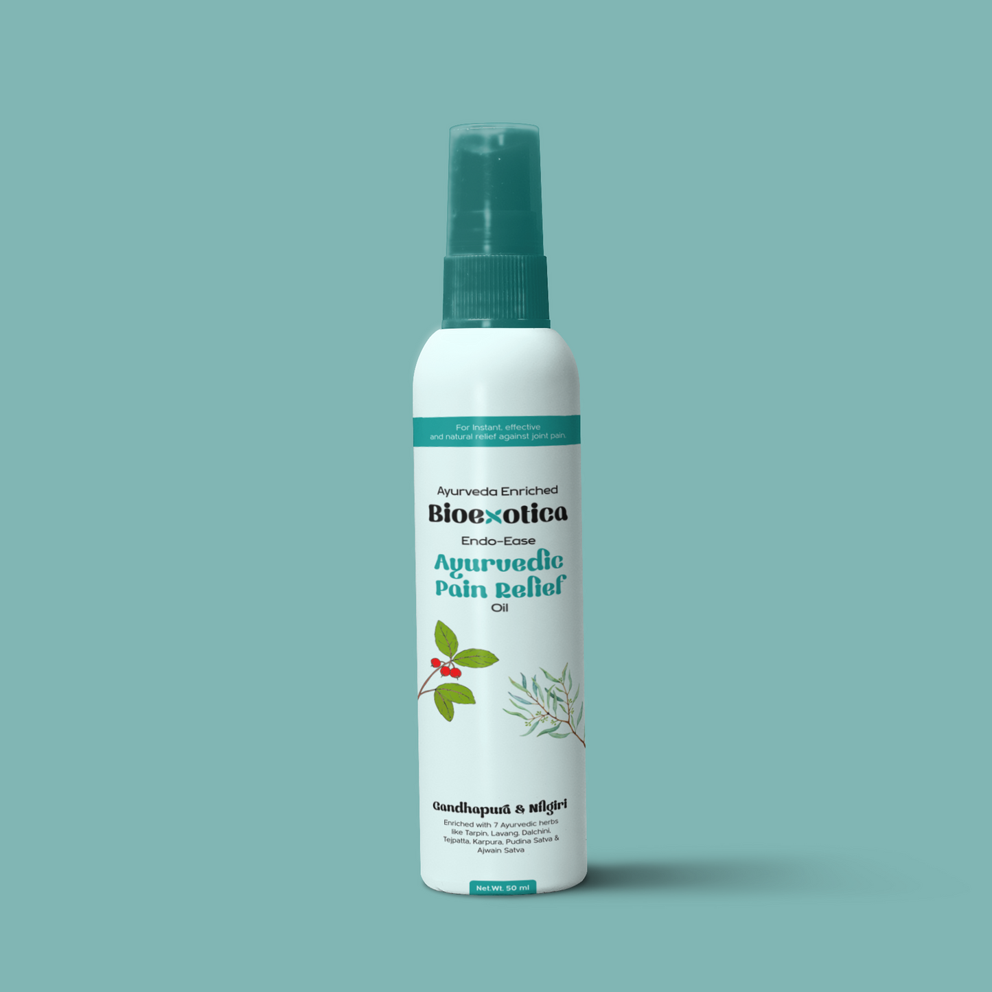 Ayurvedic Pain Relief Oil Enriched with Nine Essential Herbs